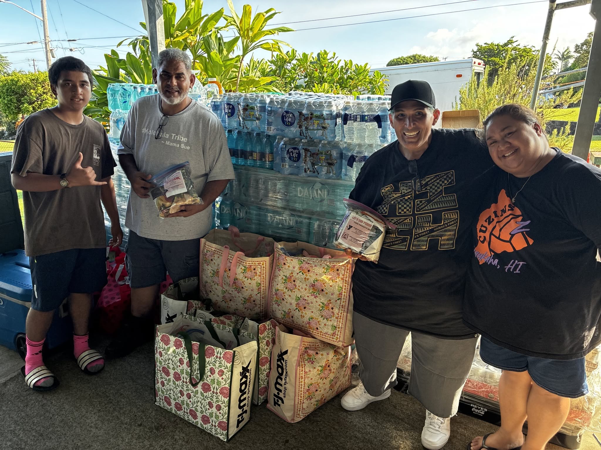 Feminine supplies donated and delivered to Kaumahana Hub