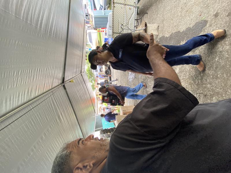 Volunteers coordinate relief deliveries