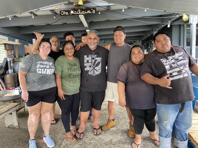 Kaumahana Hub volunteers gather after service