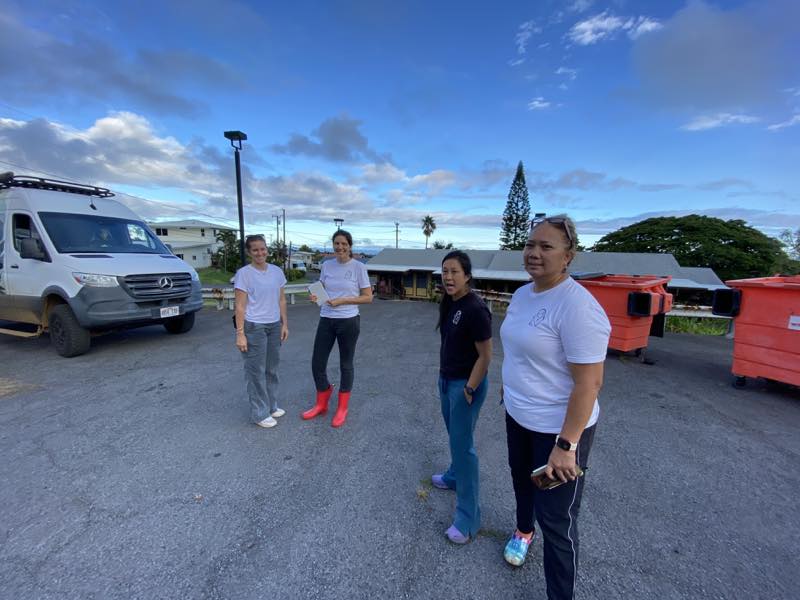 Healthy Mothers Healthy Babies Staff on site to help at the Pahala Senior Center